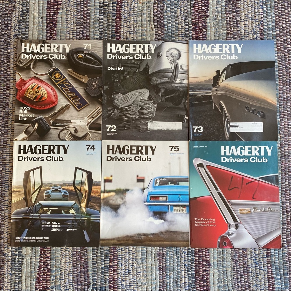 2022 Hagerty Drivers Club Magazine Collection. Complete set.